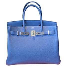 Hermès-Birkin 30cm-Blau
