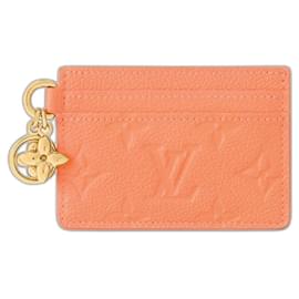 Louis Vuitton-LV Charms card holder apricot-Orange