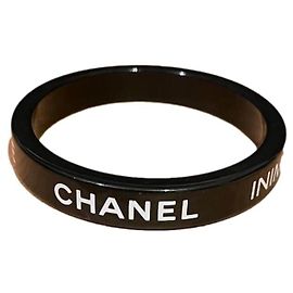 Pulseira Chanel preta Preto