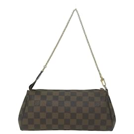 Louis Vuitton-Bolsa tiracolo Damier Ebene Eva LOUIS VUITTON 2caminho N55213 Autenticação de LV 65460-Outro