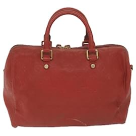 Louis Vuitton-Louis Vuitton Monogram Empreinte Speedy Bandouliere 30 bag 2way Red Auth ep3113-Red