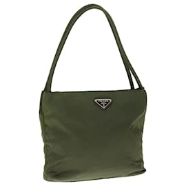 Prada-PRADA Hand Bag Nylon Green Auth 65553-Green