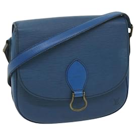 Louis Vuitton-LOUIS VUITTON Epi Saint Cloud GM Shoulder Bag Blue M52195 LV Auth bs11771-Blue