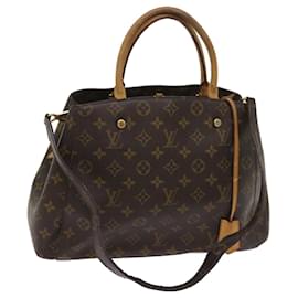 Louis Vuitton-LOUIS VUITTON Monogram Montaigne MM 2Way Shoulder Tote Bag M41056 LV Auth ep3123-Monogram