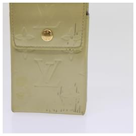 Louis Vuitton-LOUIS VUITTON Monogramm Vernis Green Zigarettenetui Gris M91050 LV Auth ti1516-Andere
