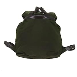 Prada-PRADA Backpack Nylon Green Auth ac2728-Green