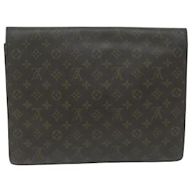 Louis Vuitton-LOUIS VUITTON Monogram Porte Documents Senatur Cartable M53335 Auth LV 58318-Monogramme