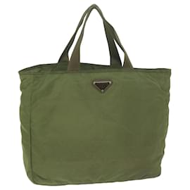 Prada-Prada Tote Bag Nylon Khaki Auth 65154-Caqui