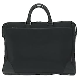 Burberry-BURBERRY Nova Check Black label Sac à main Nylon Noir Auth bs11735-Noir