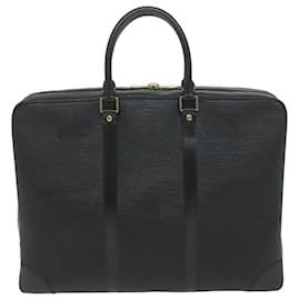 Louis Vuitton-LOUIS VUITTON Epi Porte Documents Voyage Business Bag Black M54472 Auth ep2969-Black