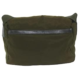 Prada-PRADA Shoulder Bag Nylon Khaki Auth 65082-Khaki