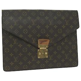 Louis Vuitton-LOUIS VUITTON Monogram Porte Documents Senatur Briefcase M53335 LV Auth ep2959-Monogram