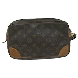 Louis Vuitton-LOUIS VUITTON Monogram Marly Dragonne GM Clutch Bag M51825 Auth LV 63906-Monogramme