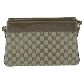 Gucci-GUCCI GG Canvas Web Sherry Line Shoulder Bag Beige Red 904 02 035 Auth yk10349-Red,Beige