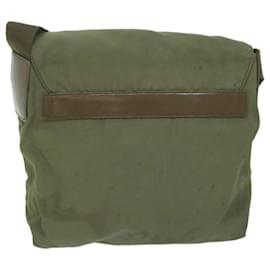 Prada-PRADA Shoulder Bag Nylon Khaki Auth 65095-Khaki