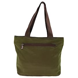 Prada-PRADA Tote Bag Nylon Khaki Auth yk10259-Cachi