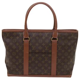 Louis Vuitton-LOUIS VUITTON Monogram Sac Weekend PM Tote Bag M42425 LV Auth 65117-Monogram