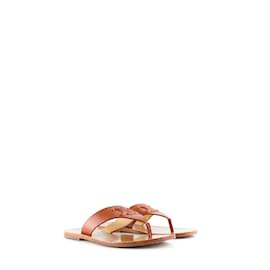 Céline-CELINE  Sandals T.eu 37 leather-Brown