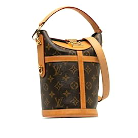 Louis Vuitton-Brown Louis Vuitton Monogram Duffle Bucket Bag-Brown