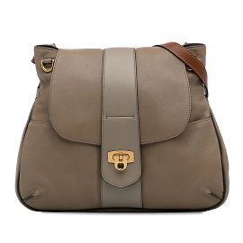 Chloé Lexa Couro Taupe Chloe Couro Crossbody Outro