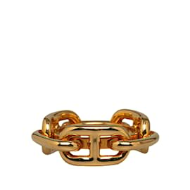 Hermès-Gold Hermes Regate Scarf Ring-Golden