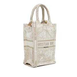 Dior-Bolsa de livro vertical Dior Mini Jardin D'Hiver branca-Branco