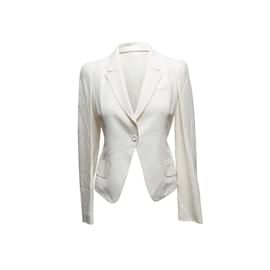 Alexander Mcqueen-Blazer blanc Alexander McQueen à un bouton taille IT 42-Blanc