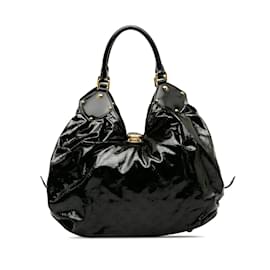 Louis Vuitton-Black Louis Vuitton Mahina Surya XL Hobo Bag-Black