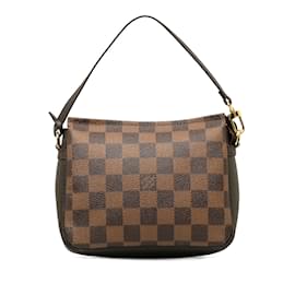 Louis Vuitton-Brown Louis Vuitton Damier Ebene Pochette Trousse Handbag-Marron