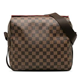 Louis Vuitton-Brown Louis Vuitton Damier Ebene Naviglio Crossbody Bag-Brown