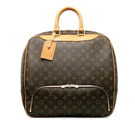 Louis Vuitton-Brown Louis Vuitton Monogram Evasion Travel Bag-Brown