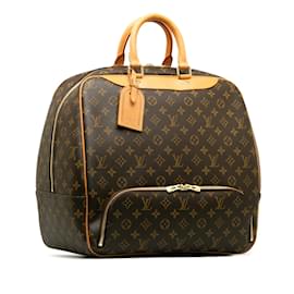 Louis Vuitton-Brown Louis Vuitton Monogram Evasion Travel Bag-Brown