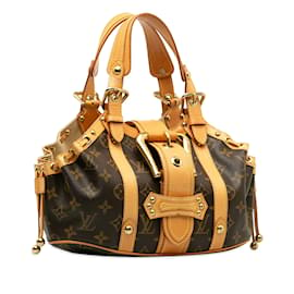 Louis Vuitton-Brown Louis Vuitton Monogram Theda GM Handbag-Brown
