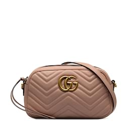 Gucci-Sac à bandoulière rose Gucci Small GG Marmont Matelasse-Rose