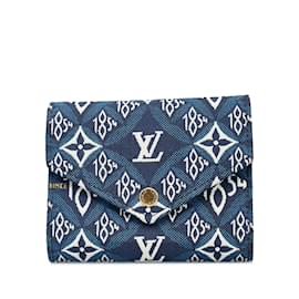 Louis Vuitton-Blu Louis Vuitton da allora 1854 Portafoglio vittoriano-Blu