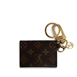 Louis Vuitton-Llavero y colgante para bolso Kirigami con monograma de Louis Vuitton marrón-Castaño
