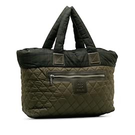 Chanel-Green Chanel Large Coco Cocoon Tote-Green