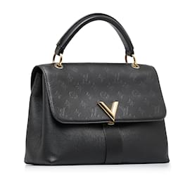 Louis Vuitton-Black Louis Vuitton Monogram Very One Handle Satchel-Black
