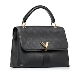 Louis Vuitton-Schwarze Louis Vuitton Monogram Very One Handle Satchel-Schwarz