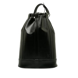 Louis Vuitton-Sac à dos noir Louis Vuitton Epi Randonnee PM-Noir