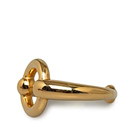 Hermès-Gold Hermes Mors Scarf Ring-Golden