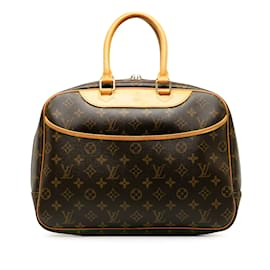 Louis Vuitton-Braune Louis Vuitton-Monogramm-Deauville-Handtasche-Braun