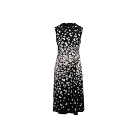 Bottega Veneta-Black & White Bottega Veneta Butterfly Print Dress Size EU 42-Black