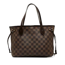 Louis Vuitton-Brown Louis Vuitton Damier Ebene Neverfull PM Tote Bag-Brown