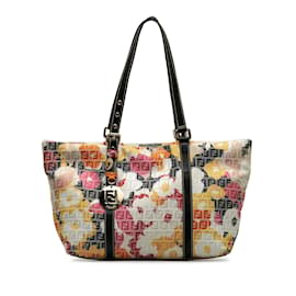 Fendi-Sac cabas rose Fendi Floral Zucchino-Rose