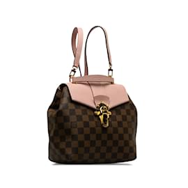 Louis Vuitton-Mochila Louis Vuitton Damier Ebene Clapton marrom-Marrom