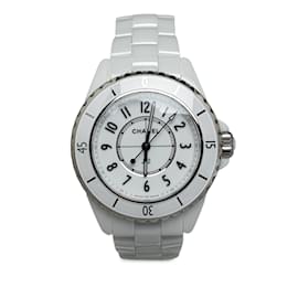 Chanel-White Chanel J12 watch-White