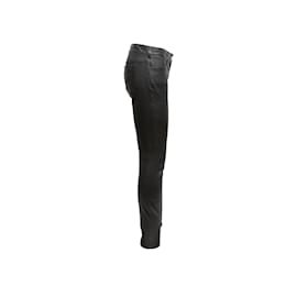 Balenciaga-Pantalones pitillo de cuero Balenciaga negros Talla UE 40-Negro