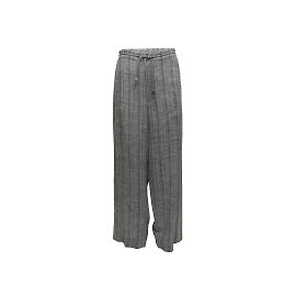 Graue Hermès-Hose mit weitem Bein, Größe EU 52 Grau