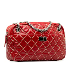 Chanel-Red Chanel Medium Quilted Reissue Camera Bag-Red
